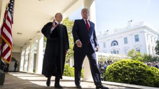 Justice Kennedy and President Trump