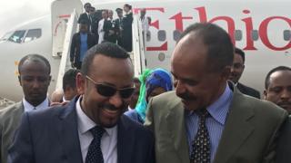 Abiy Ahmed and Isaias Afwerki