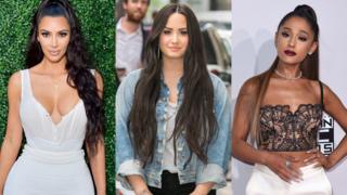 Kim Kardashian West, Ariana Grande, Demi Lovato