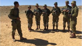 Gadsar recruits training in Negev desert
