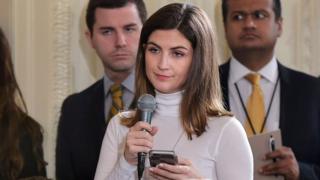 Kaitlan Collins at the White House February 2017