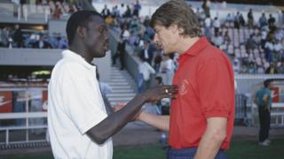 George Weah and Arsene Wenger