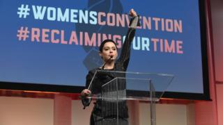A picture of Rose McGowan, who has become a central figure in the #MeToo movement