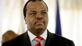King Mswati III in 2012 in Maputo, Mozambique