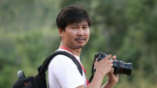 Reuters journalist Wa Lone, who was arrested in Myanmar, is seen in this 1 June 2015 photo.