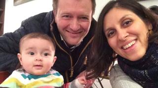 Richard Ratcliffe with wife Nazanin and daughter Gabriella
