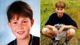 A composite image shows two photos of Nicky Verstappen - on the left, a portrait, and on the right, a casual shot in a field of grass. He is about 11 years old, wearing an earring on his left ear, with a fringe haircut