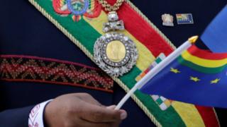 Bolivian presidential medal and sash
