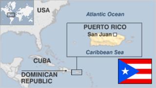 Map of Puerto Rico