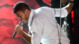 Moroccan singer Saad Lamjarred performs at the International Carthage Festival in Tunisia, 30 July 2016