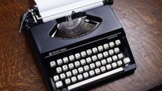 A typewriter
