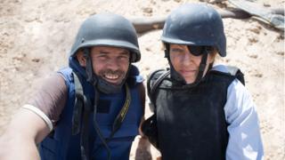 Paul Conroy and Marie Colvin