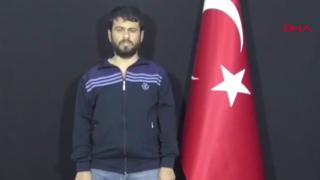 A video broadcast by Turkish media showing a Turkish man, Yusuf Nazik, appearing to confess to his role in the 2013 Reyhanli bombings (12 September 2018)