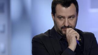Salvini looking curious