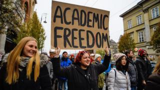 Academic freedom protest