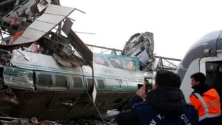 Scene of Ankara crash, 13 December