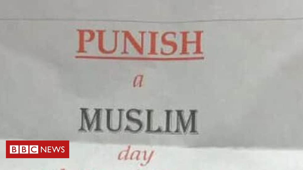 'Punish a Muslim Day' letter suspect charged