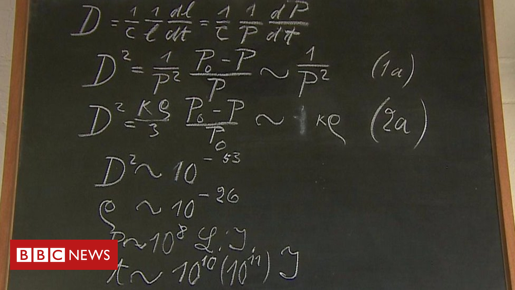 The blackboard Albert Einstein left in Oxford within the nineteen thirties