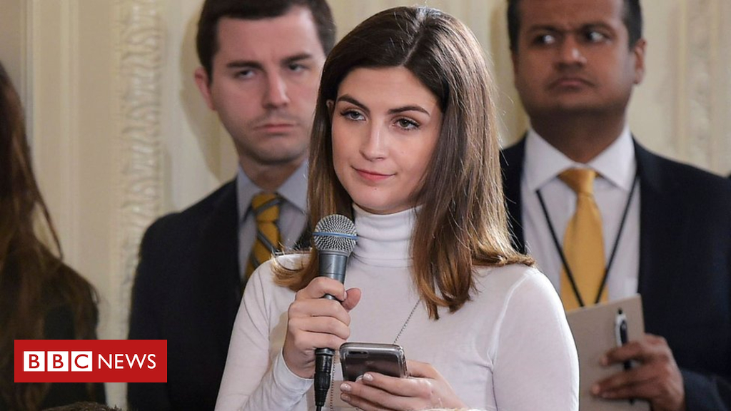Kaitlan Collins: Row over CNN reporter's White House ban
