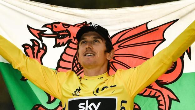 Excursion de France: Geraint Thomas wins as Chris Froome finishes third