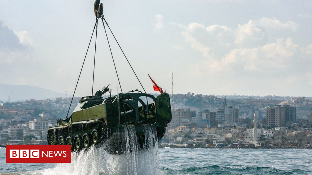 Lebanon sinks tanks in Mediterranean to make new reef