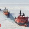 Container send to wreck the ice on Russian Arctic route
