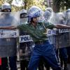 In photos: Zimbabwe election protesters conflict with police