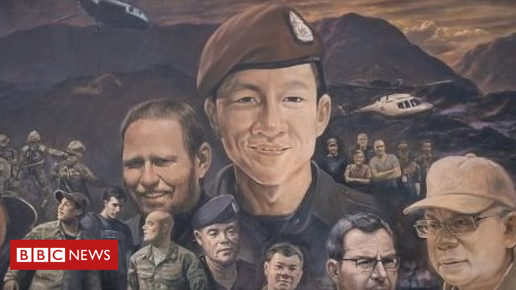 Thailand mural celebrates cave heroes