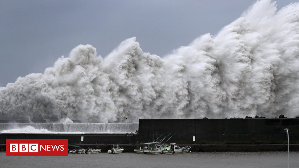 Japan hit through strongest typhoon in 25 years
