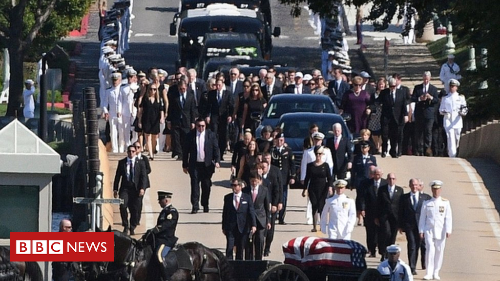 John McCain funeral: Senator laid to relax at US Naval Academy