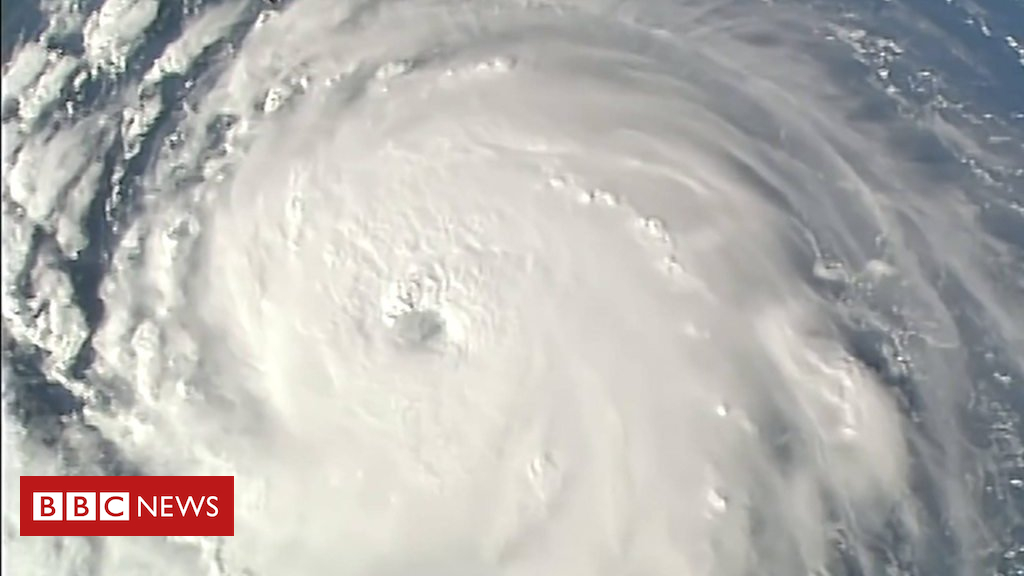 Storm Florence observed from space