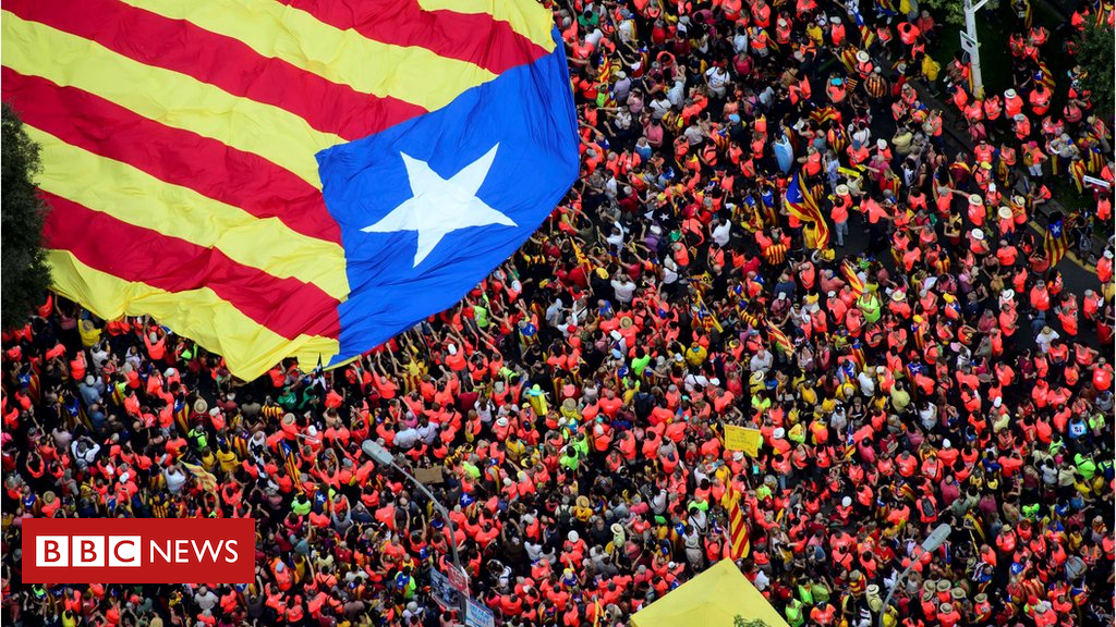 Thousands march in Barcelona streets