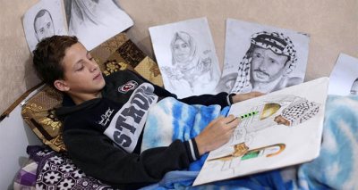 Israeli squaddies wounded a Palestinian boy was once discharged artist