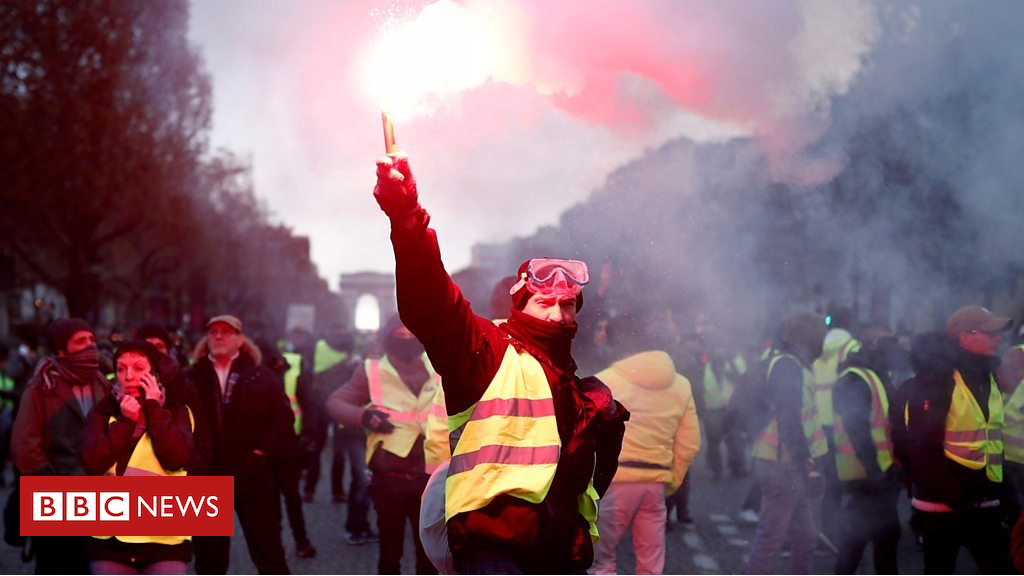 France fuel protests: Tear fuel and water cannon fired by means of police