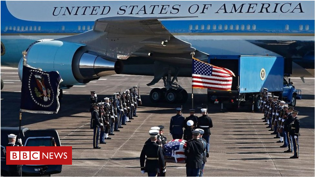 President George HW Bush's ultimate journey to Washington DC