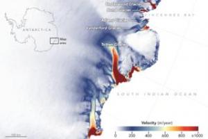 East Antarctica's glaciers are stirring