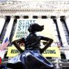 Fearless Lady statue gets new spot outdoor NY Stock Change