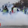 France gasoline protests: Tear fuel fired in clashes in Paris