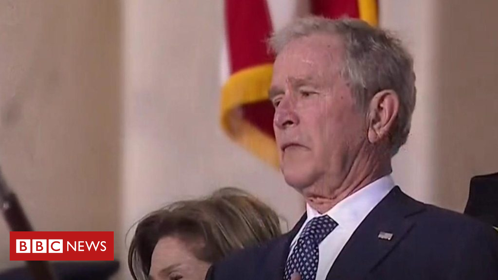George HW Bush: Casket lies in state ahead of funeral