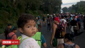 Migrant caravan in photos: A river of individuals moving north