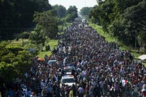 Migrant caravan in photos: A river of individuals moving north