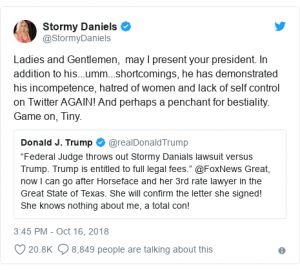 Trump insults Stormy Daniels as 'Horseface' as case dismissed